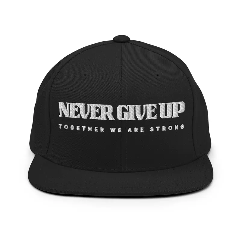 Jimmy T's Embroidered Never Give Up Hat